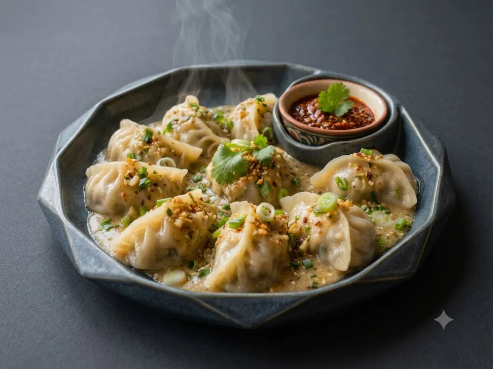Afghani Malai Paneer Momo