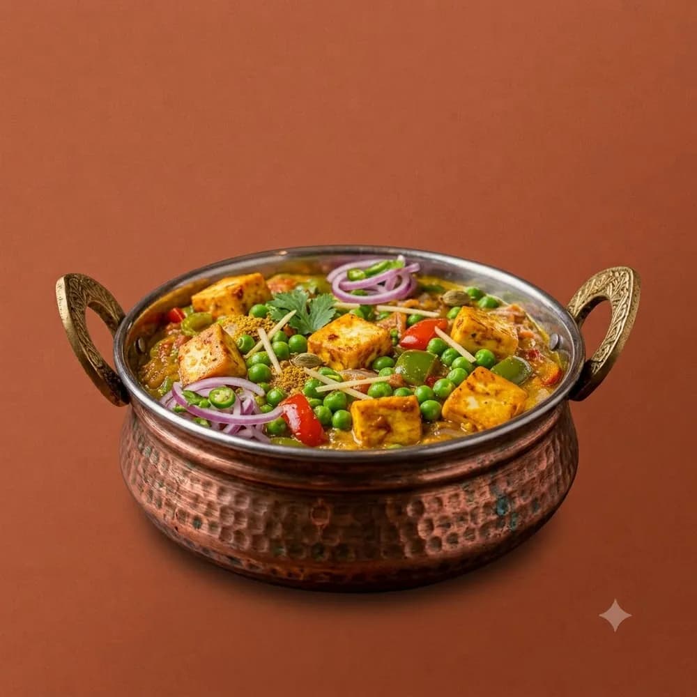 Golden Fresh Peas & Paneer