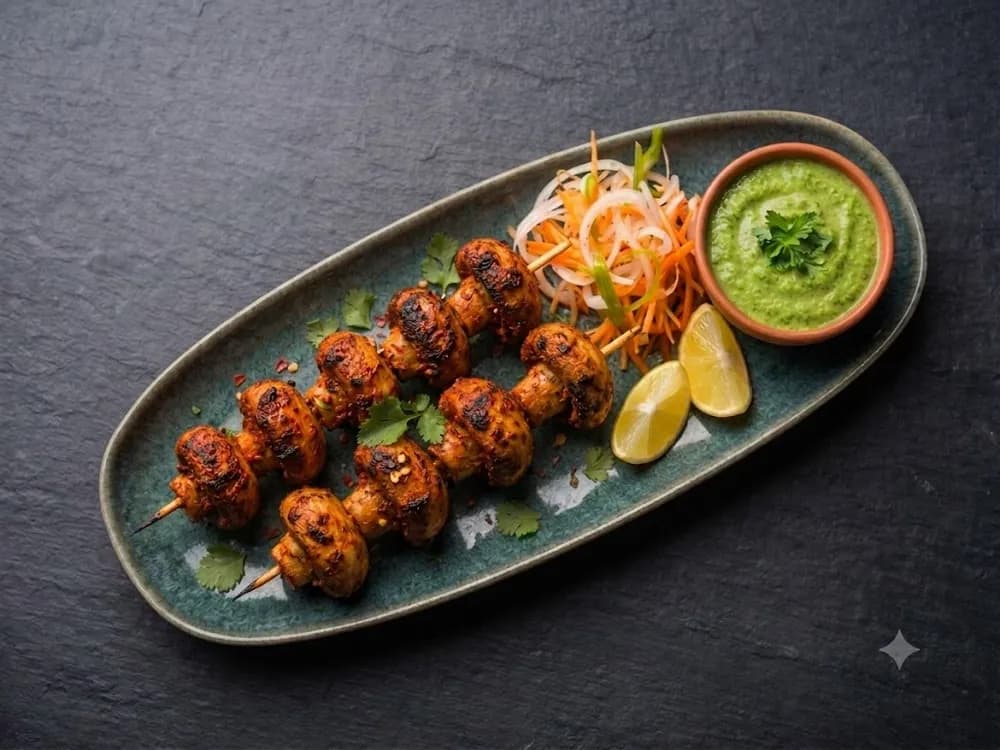 Achaari Mushroom Tikka