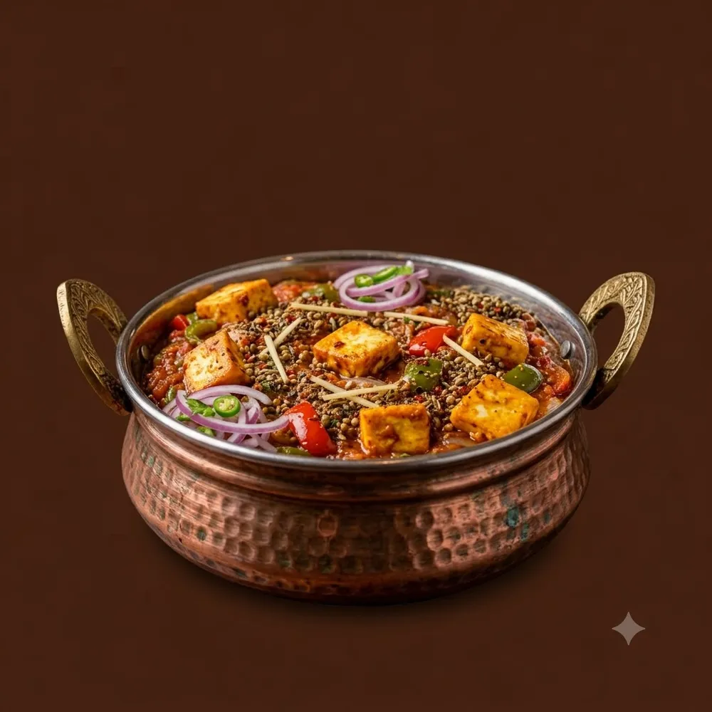 Rustic Kadai Cottage Cheese