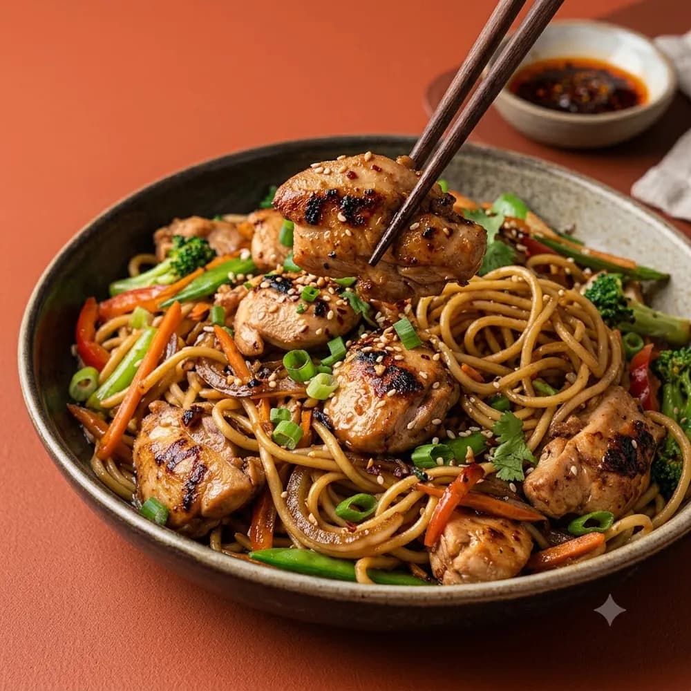Succulent Chicken Noodles
