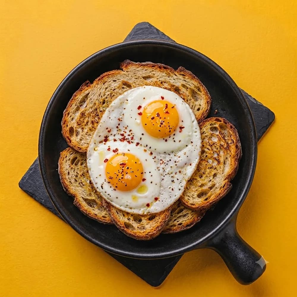 Half Fried with Bread
